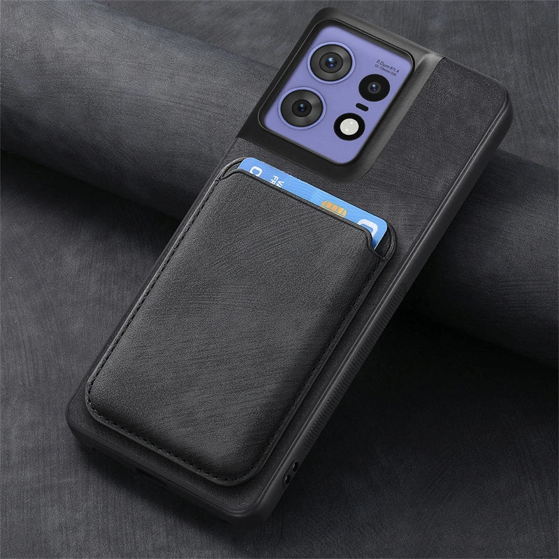 2 in 1 Detachable Magnetic Cards Slot Wallet Leather Case For Motorola Edge 50 Fusion Moto Edge50 Pro Ultra Shockproof Cover