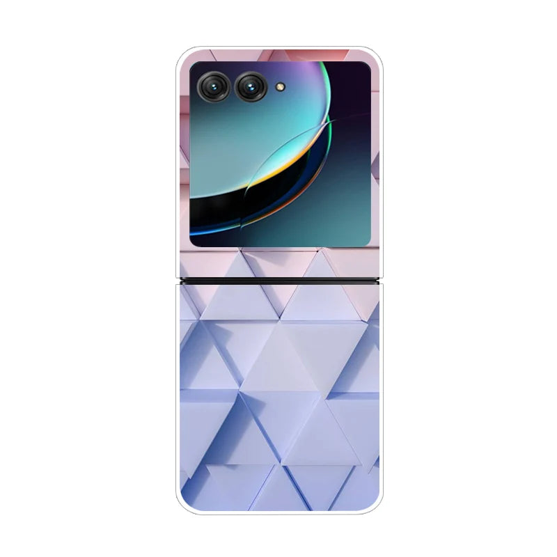 For Motorola Razr 50 Ultra Case Cute Transparent PC Hard Case Back Cover For Moto Razr 50 Ultra Phone Coque 50Ultra Plus Capa