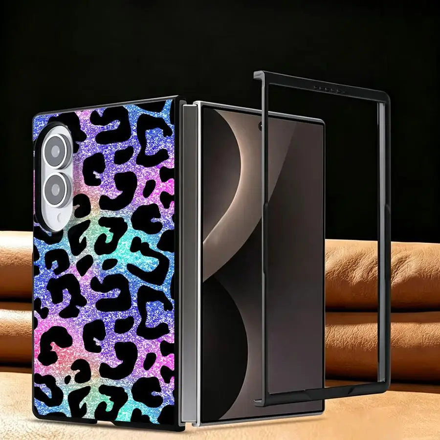 Case for Samsung Galaxy Z Fold8 Wide ZFold8 ZFold Wide Z Fold 8 Luxury Phone Cover Color Leopard Print