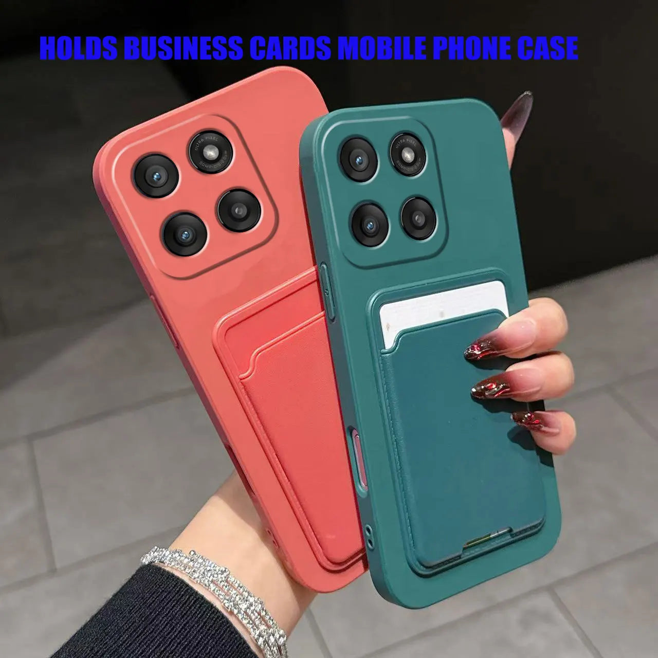 Case for Motorola Edge 60 Fusion Liquid Silicone Card Holder Soft Phone Skin Cover Edge 50 Shockproof Back Pocket Wallet Notes