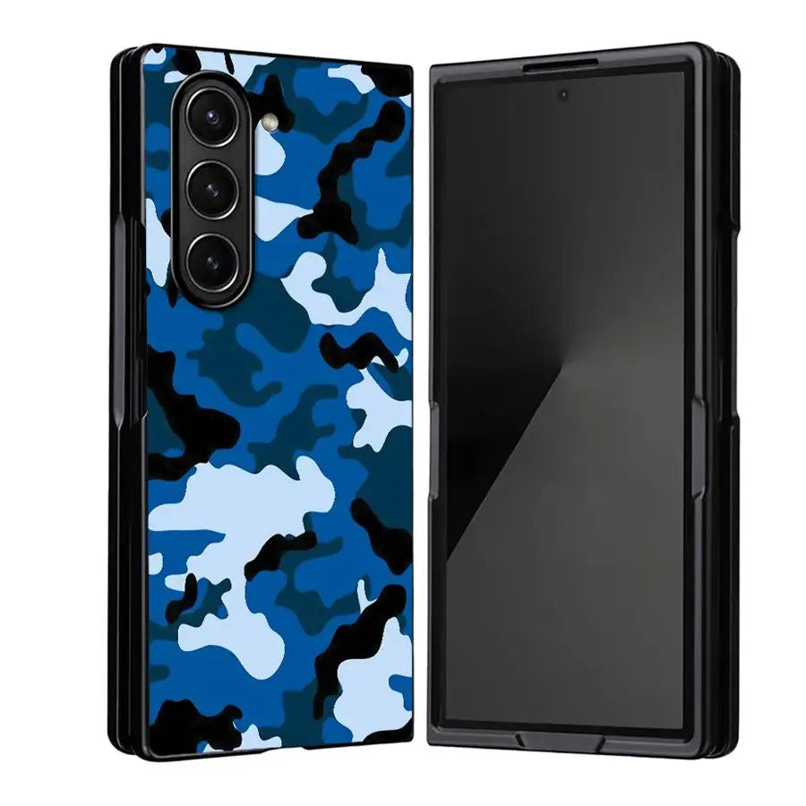 Camouflage Pattern Back Phone Cover Case for Samsung Galaxy ZFold5 ZFold3 ZFold7 Z Fold 7 6 5 4 3 ZFold6 ZFold4