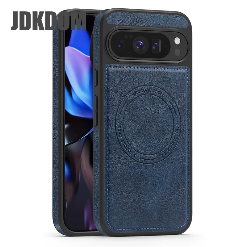 JDKDOM Dermatoglyph Magnetic Shockproof Phone Case For Google Pixel 10 9 Pro XL Cover For Google Pixel 9A 8 Pro
