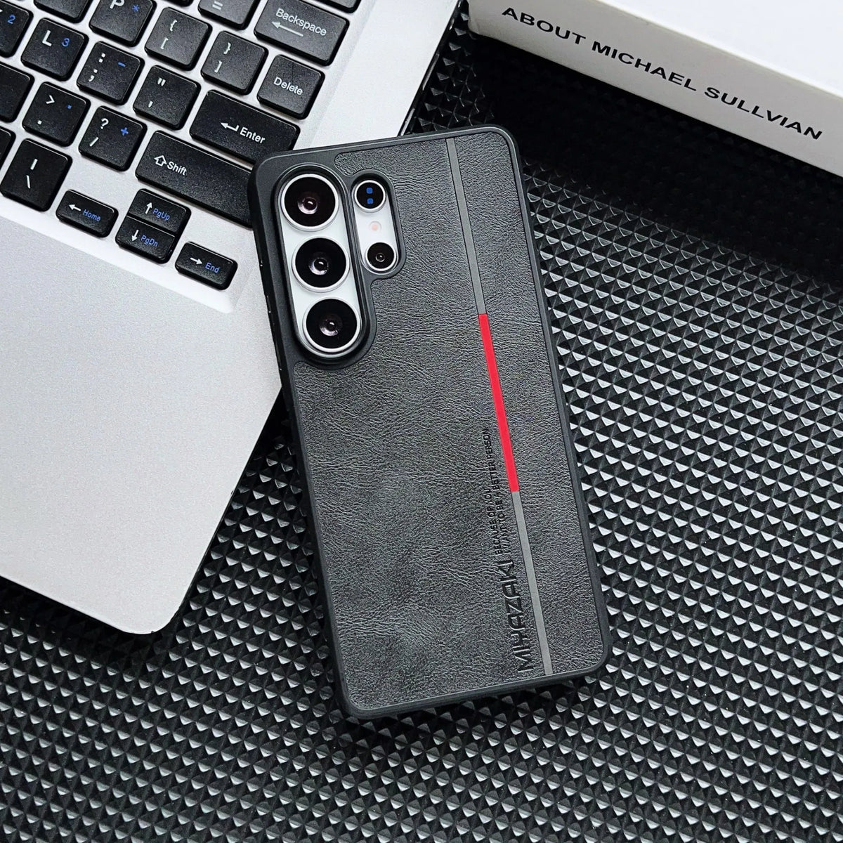 Luxury Business Matte Leather Phone Case For Samsung Galaxy S26 S25 S24 S23 S22 Ultra Camera Protection Shockproof Hard PC Cover