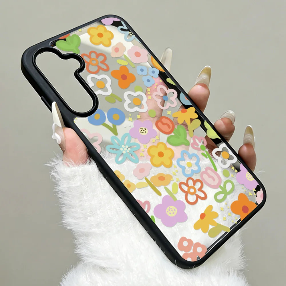 Silicone Matte Phone Case For Samsung Galaxy S25 Ultra Funda S24 Ultra S24 FE S23 Ultra S26 Prtotective Leopard Painted Cover