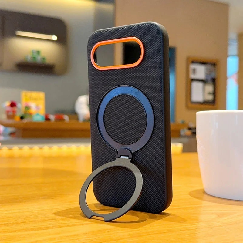 Metal Magnetic Ring Holder Red Lens Ring Raised Protective Lens Case For Google Pixel 10A pixel 10 Pro XL pixel10 Protect Cover