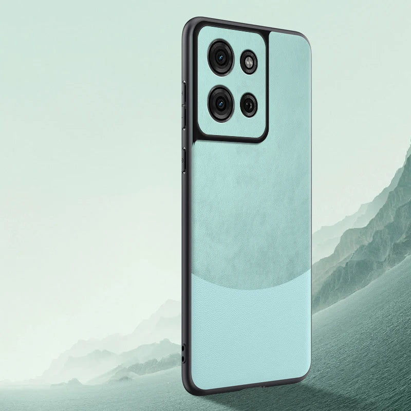 Case for Motorola Moto G75 5G G 75 Leather Splicing Pattern Silicone Protection Hard Shockproof Phone Cover MotorolaMotoG75