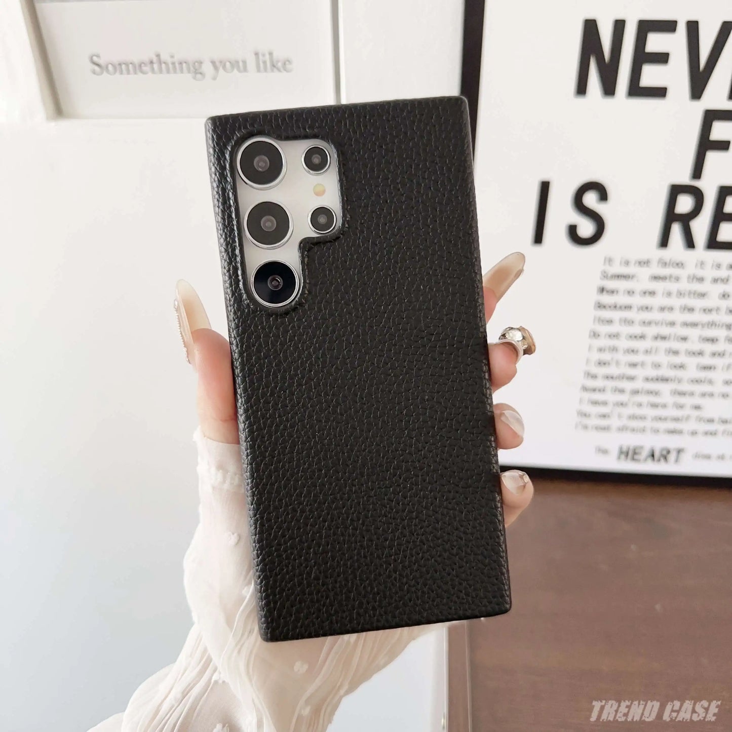 Litchi Grain Leather Case For Samsung Galaxy S24 S23 FE S22 Ultra Plus A55 A15 A35 A25 A54 A34 A24 A53 A33 A05S A05 Hard Cover