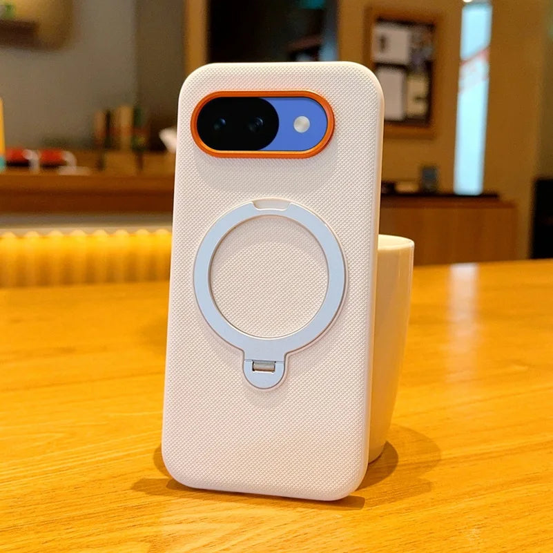 Metal Magnetic Ring Holder Red Lens Ring Raised Protective Lens Case For Google Pixel 10A pixel 10 Pro XL pixel10 Protect Cover