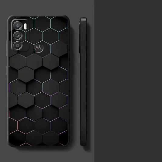 Carbon Fiber Phone Case for Motorola Moto G30 G50 G51 G60S G22 G32 G52 G53 G73 20 30 40 Pro 20 Lite 30 Fusion Edge 40 Cover