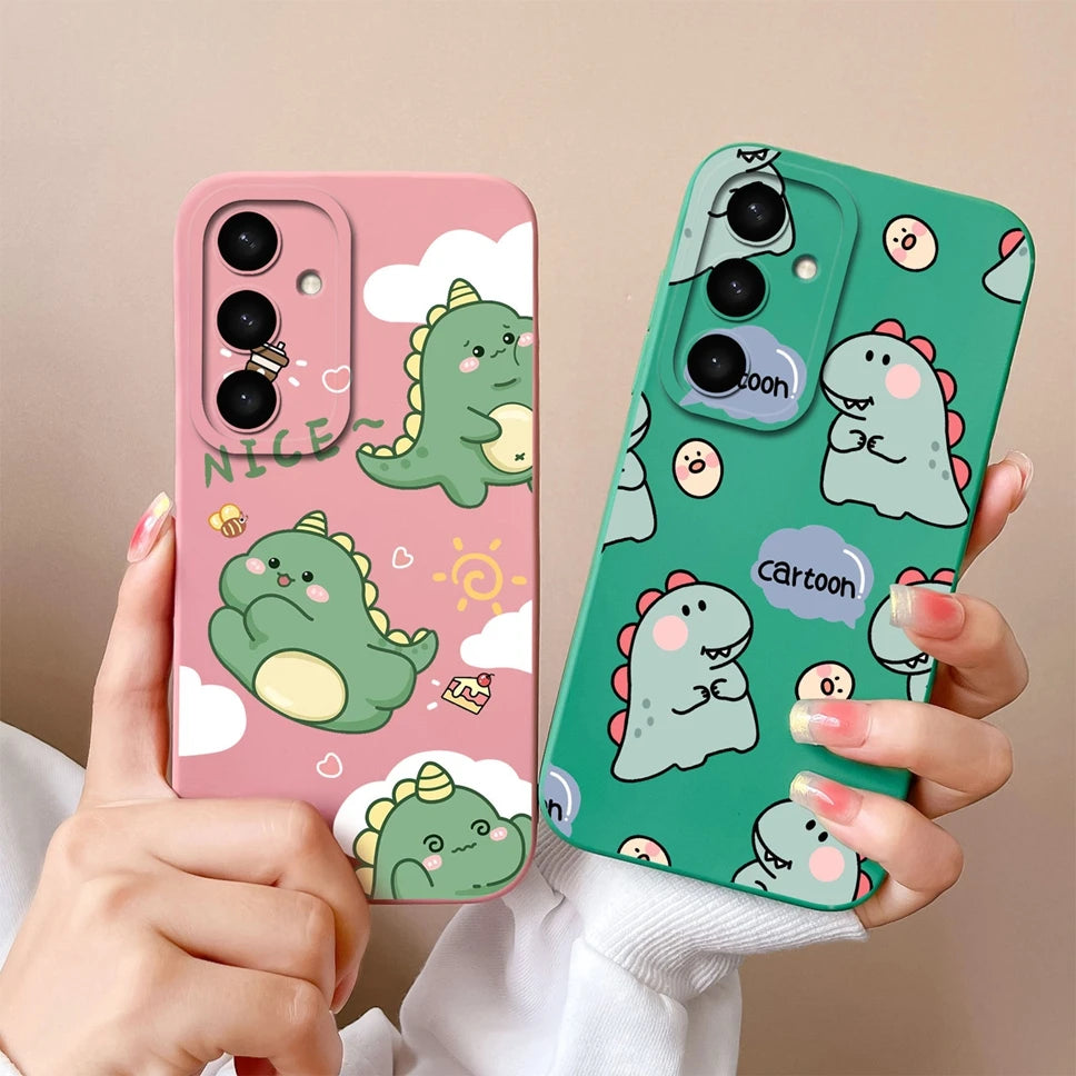 For Samsung Galaxy S25 Ultra Plus 5G Phone Case Cute Dinosaur Protective Back Cover For SamsungGalaxy S 25 Ultra + Funda Capa