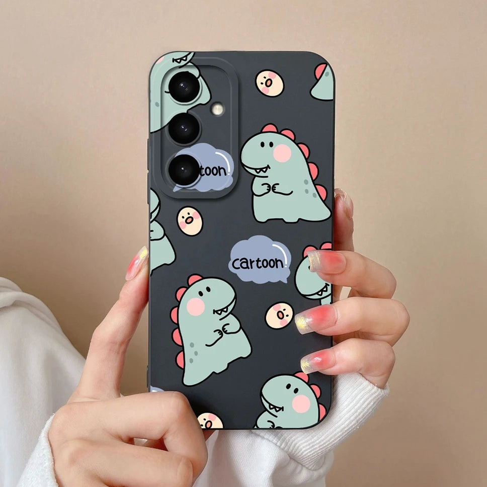 For Samsung Galaxy S25 Ultra Plus 5G Phone Case Cute Dinosaur Protective Back Cover For SamsungGalaxy S 25 Ultra + Funda Capa