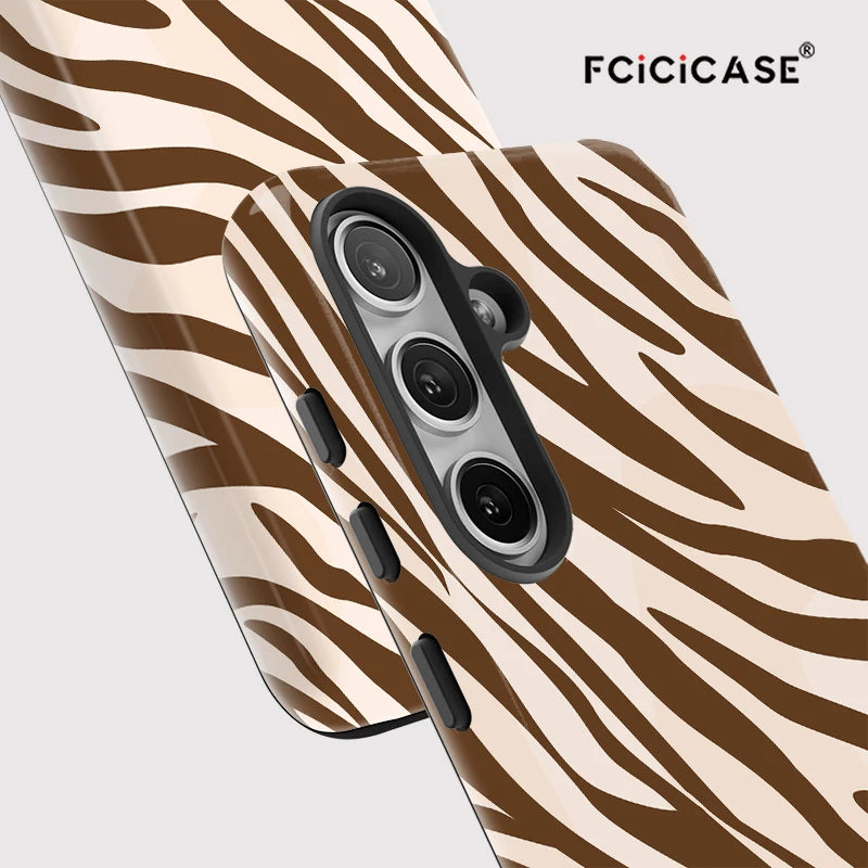 Fcicicase S25 Animals Skin Pattern Phone Case For Samsung Galaxy S25+ S24 Plus S23 Ultra S20 FE Acrylic Dual Layer TPU Cover