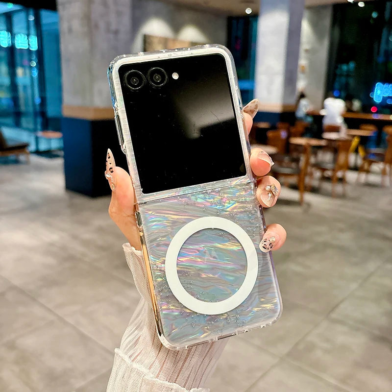 Case for Motorola Razr 60 Ultra 50 Razr+ 2024 Ultra 2025 Diamond Studded Glitter Magnetic Shell Pattern Mobile Phone Case Cover