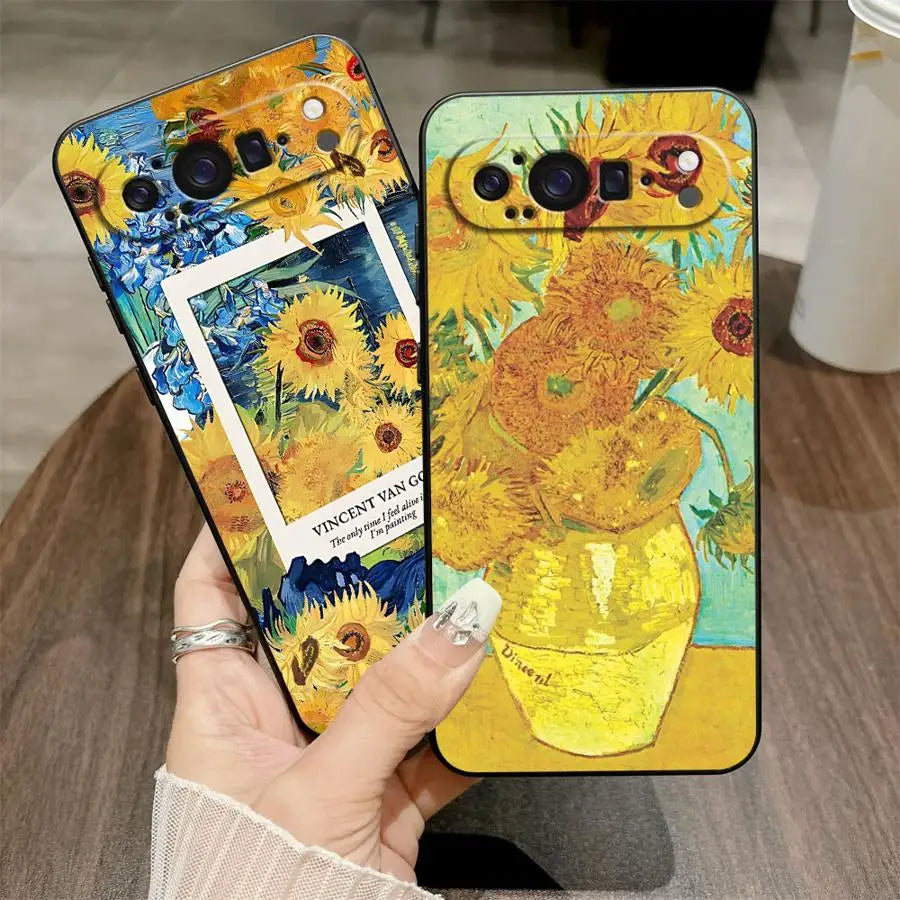 Van Gogh Art Soft Shell Phone Case for Google Pixel 6a 6 7 8 Pro 8a 9a 7a 10 9 Pro XL