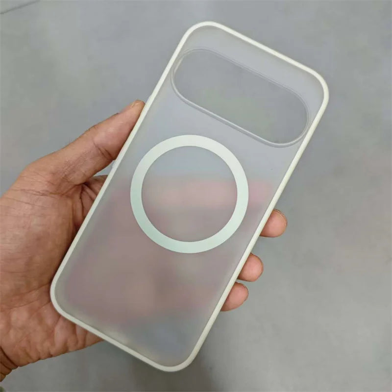 Magnetic Clear Case For Google Pixel 11/11 Pro XL Hybrid Soft TPU+PC Back Case Shockproof Matte rugged Cover Anti-Fingerprint