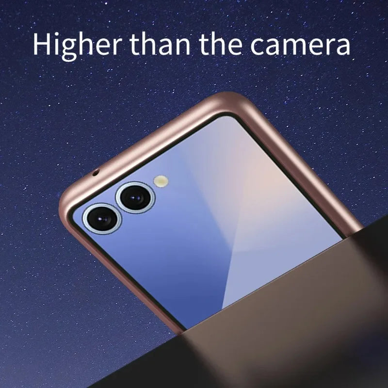 Micro-frosted Feel Comfortable Anti-fingerprint Stylish Color Phone Case For Samsung Galaxy Z Flip 7 6 5 4 3 Slim Protect Cover