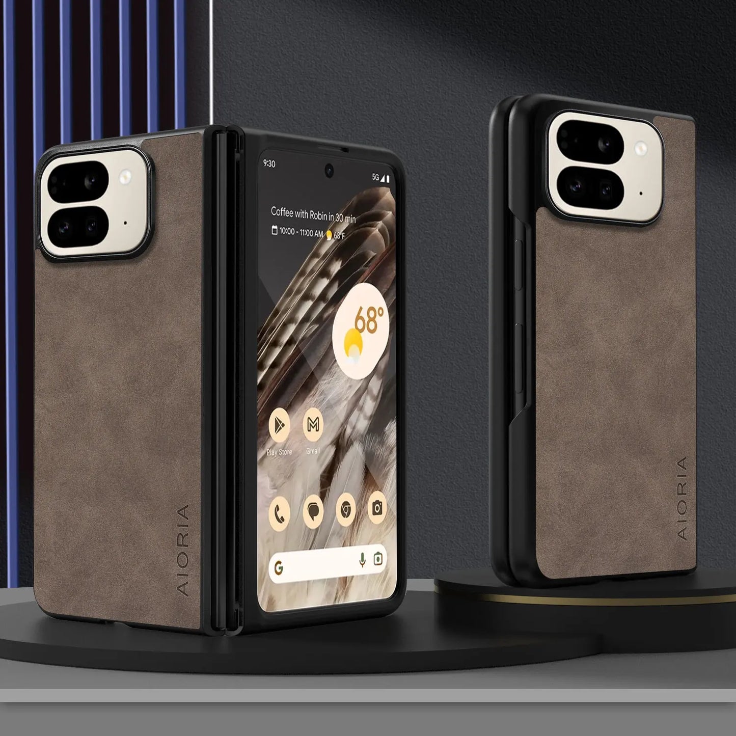 for Google Pixel 10 9 Pro Fold Case Capa Business Style Premium PU Leather Stylish Phone Case coque funda