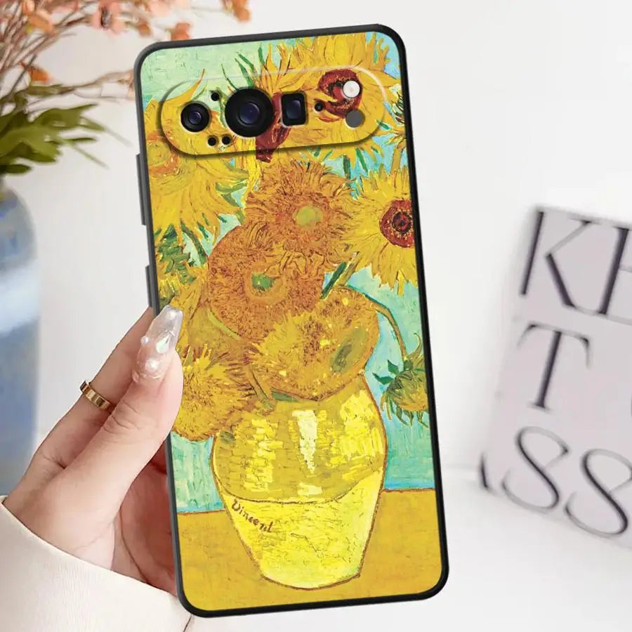Van Gogh Art Soft Shell Phone Case for Google Pixel 6a 6 7 8 Pro 8a 9a 7a 10 9 Pro XL