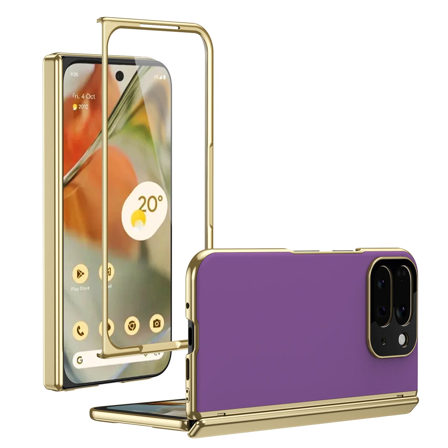 AG Matte Anti-Fingerprint Phone Case for Google Pixel 10 Pro Fold Hinge Lens Protection Shockproof Cover with Front Glass Film