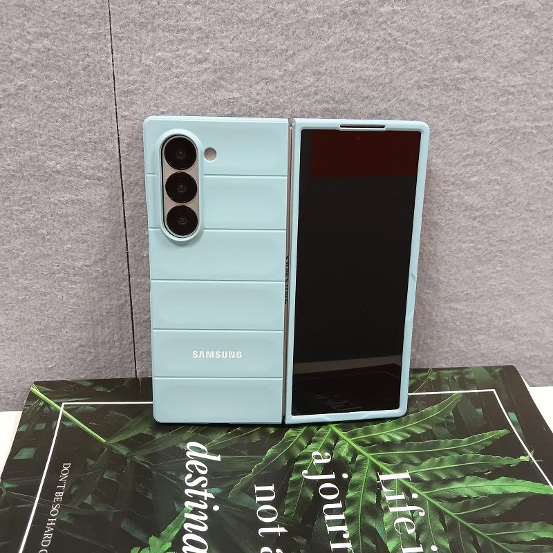 Skin Feel Phantom Shield Case For Samsung Galaxy Z Fold 7 6 5 4 3 Fold7 Fold6 2-piece Set Protective Shockproof Back Cover Funda