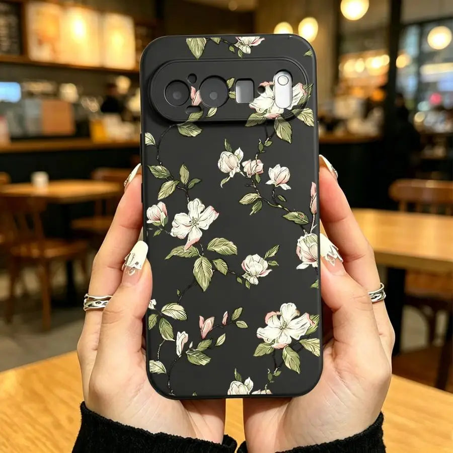 Case for Google Pixel 10A 6 7 8 Pro 6a 8a 9a 7a 10 9 Pro XL Funda Phone Cover Vintage Floral Branch
