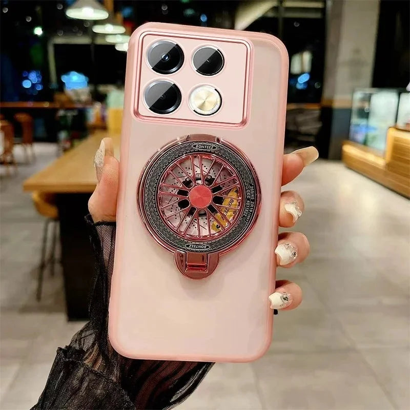 Luxury 3D Gyroscopic Magnetic Stand Case For Moto Edge 70 Fusion+ 60 50 Ultra Pro NEO G67 G77 G17 G86 G56 G66Y/J G06 Power Cover