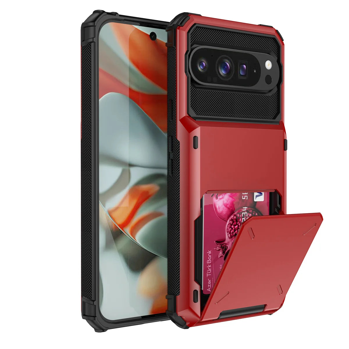 Flip Wallet Card Slot Hard PC+Soft TPU Shockproof Phone Case Google Pixel for 9 9Pro 9ProXL 10 10Pro Pro XL Pixel10 Back Cover