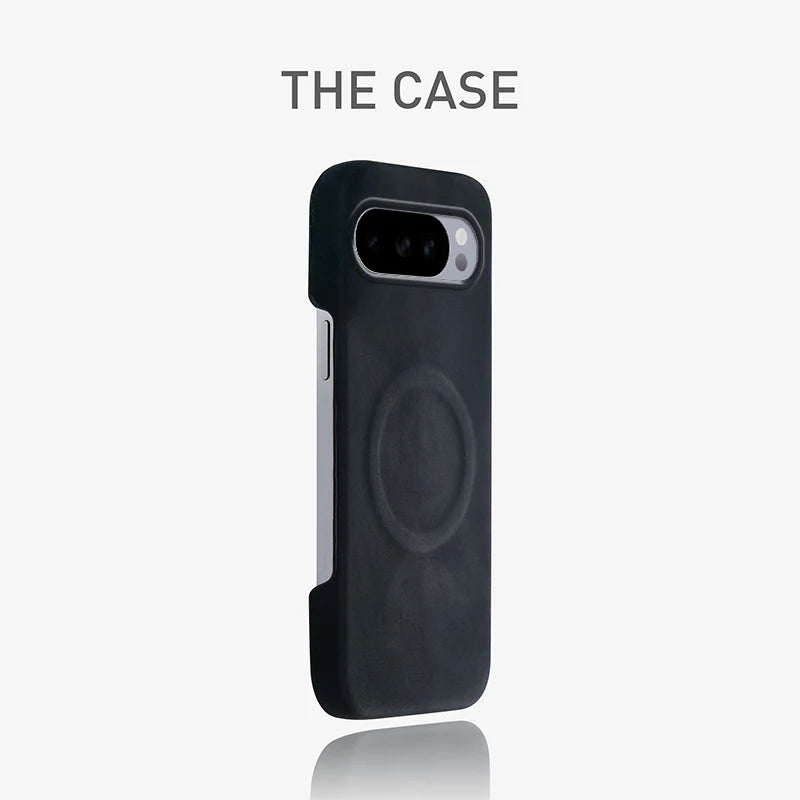 Luxury Matte Leather Case For Googel Pixel 9a Pro XL Magsafe Magnetic Wireless Charge Case For Pixel 10 Pro XL Shockproof Cover