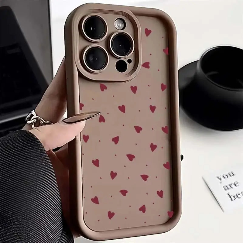 Motorola Edge 50 Fusion Colorful Love Heart Silicone Case For Moto 40 NEO Pro G84 G35 G85 5G G22 G32 G52 G30 G60 Shockproof Capa