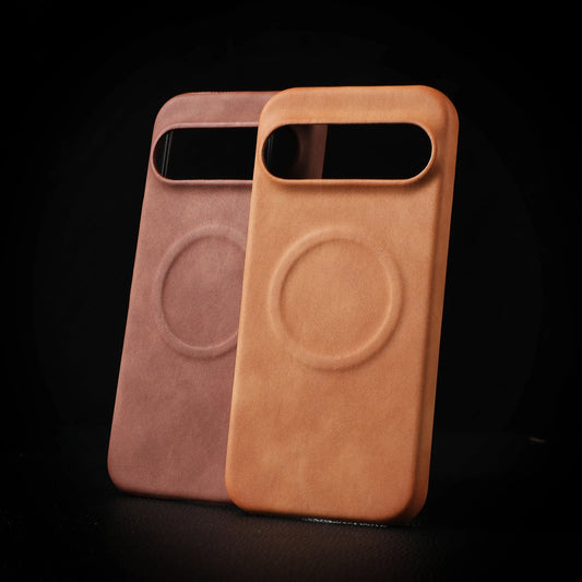 Luxury Sheepskin Magnetic Case For Google Pixel 10 10Pro 9 9Pro XL 8 8a 7a 7 Pro Wireless Charging Lambskin Leather Matte Cover