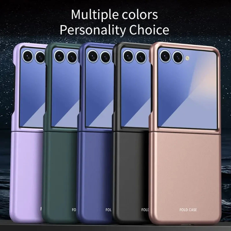 Micro-frosted Feel Comfortable Anti-fingerprint Stylish Color Phone Case For Samsung Galaxy Z Flip 7 6 5 4 3 Slim Protect Cover