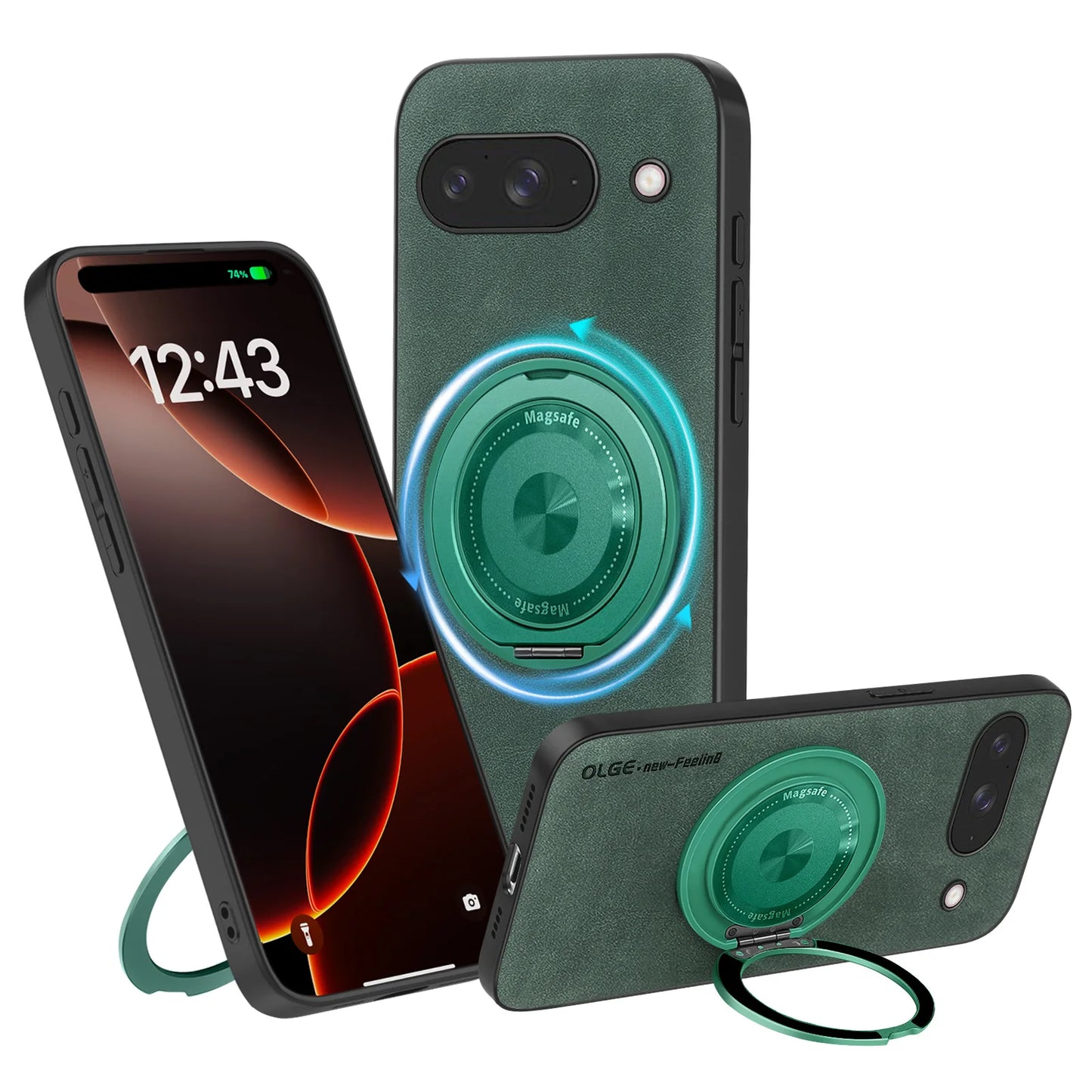 Luxury Classic Leather Magnetic For Magsafe Wireless Charging Cover Phone Case For Google Pixel 10 9 Pro XL 9A 8A 8 7 7A