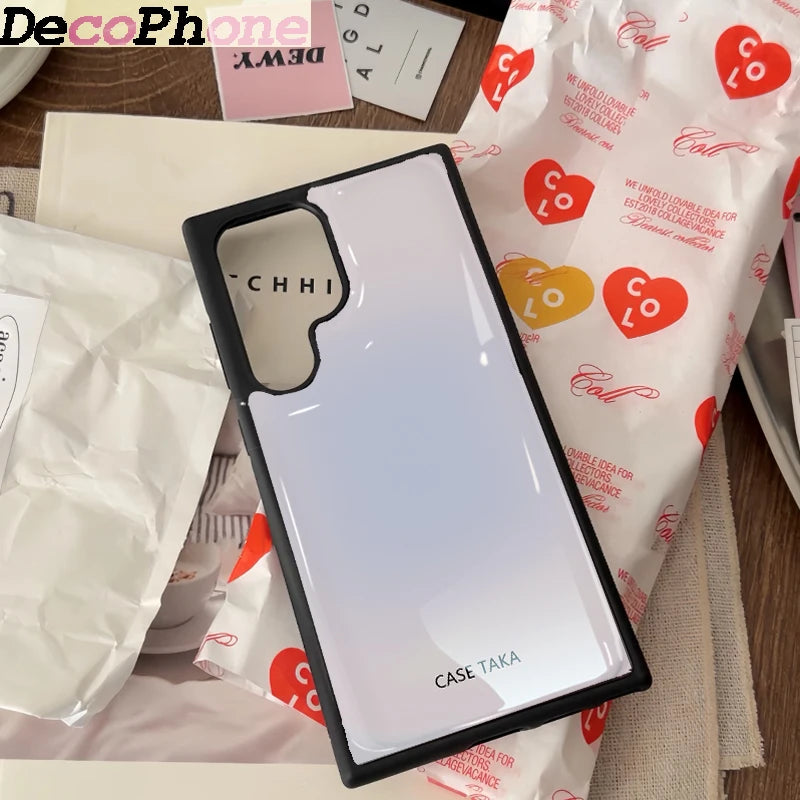 ins Color gradient Epoxy Phone Case Anti-drop  FOR Samsung Galaxy 23/24/25/26 PLus FE ULTRA EDGE