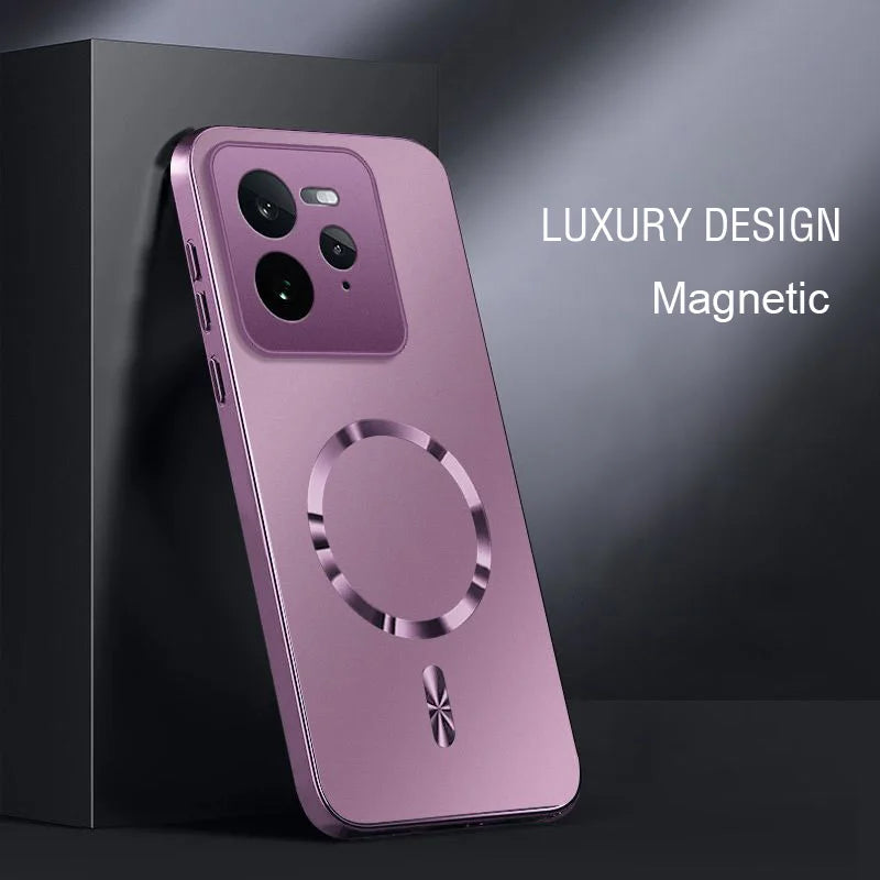 AG Matte Hard Magnetic Case For Magsafe Motorola Moto Edge 40 50 60 60S 70 Neo Fusion Ultra Shockproof Wireless Charging Cover