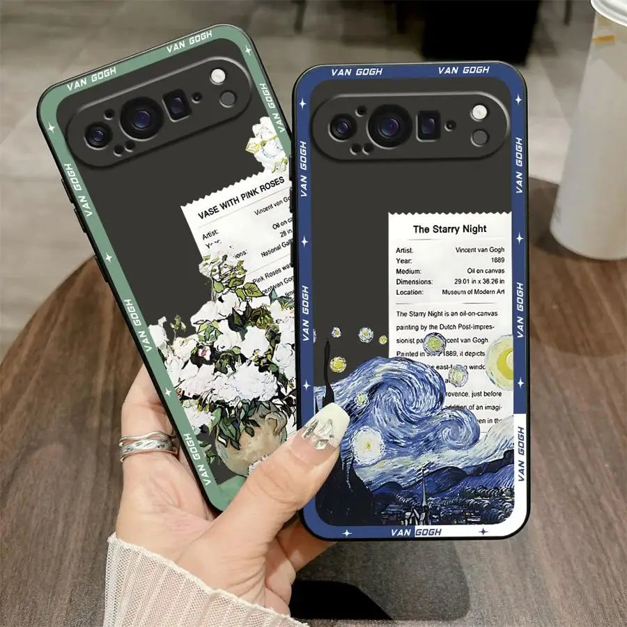 Van Gogh Soft Shell Case for Google Pixel 6a 9a 7a 8a 10 9 Pro XL 6 7 8 Pro