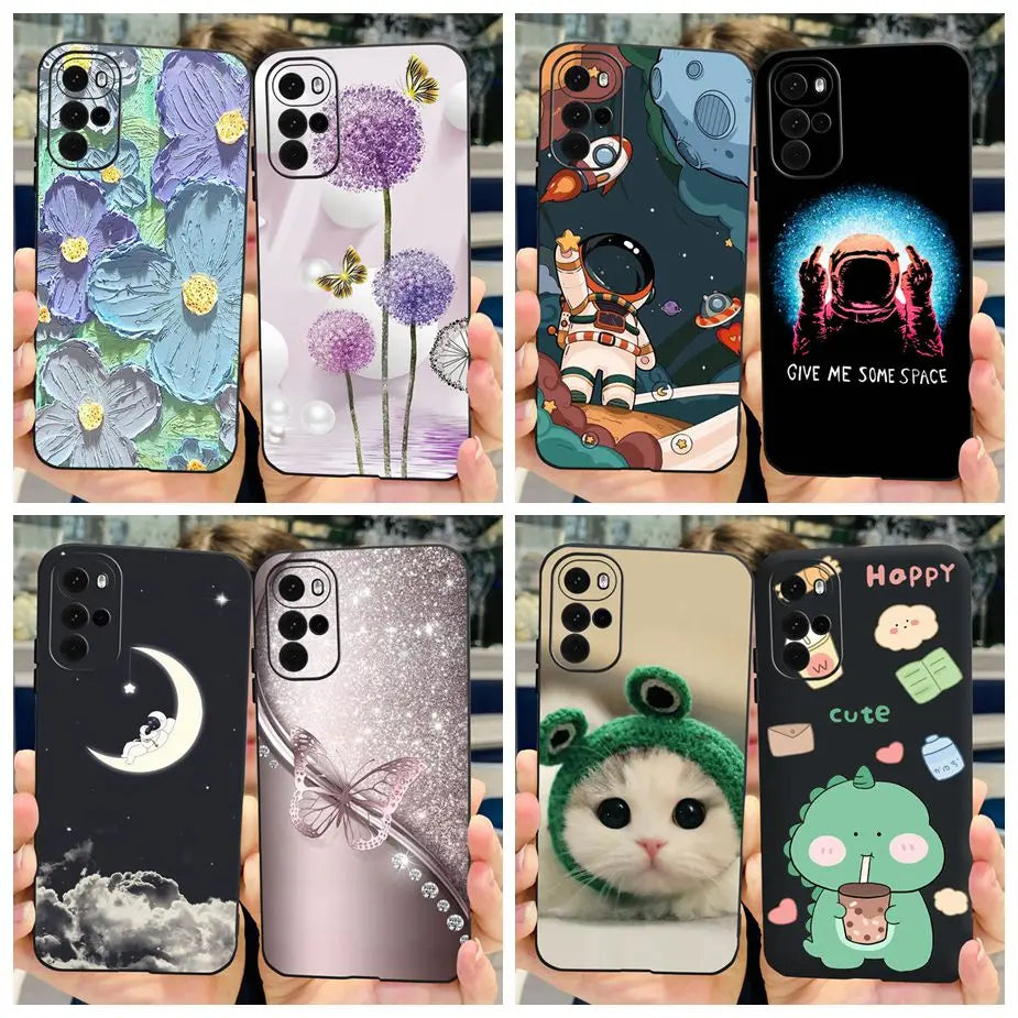 For Motorola Moto G22 Case XT2231-2 New Fashion Painted Cover Soft Silicone Phone Case For Moto G22 G 22 MotoG22 Back Cover Bags