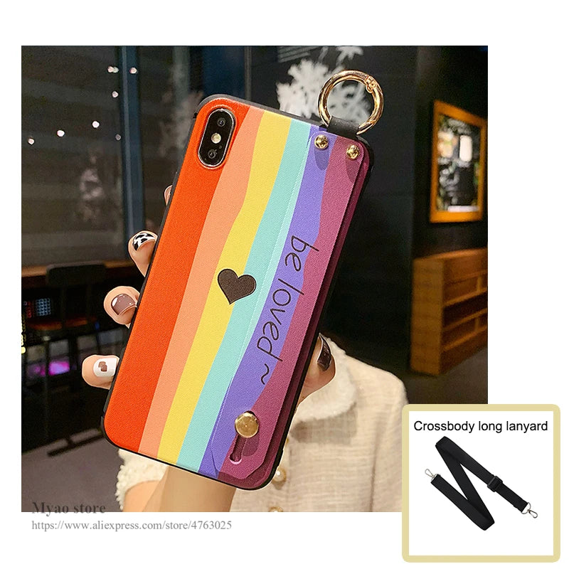 Be Loved Case For Motorola Edge 40 50 Neo 60 Fusion 60s Pro Ultra G35 G55 G75 G85 G45 G15 G05 G84 G54 G34 G14 Wrist Strap Cover