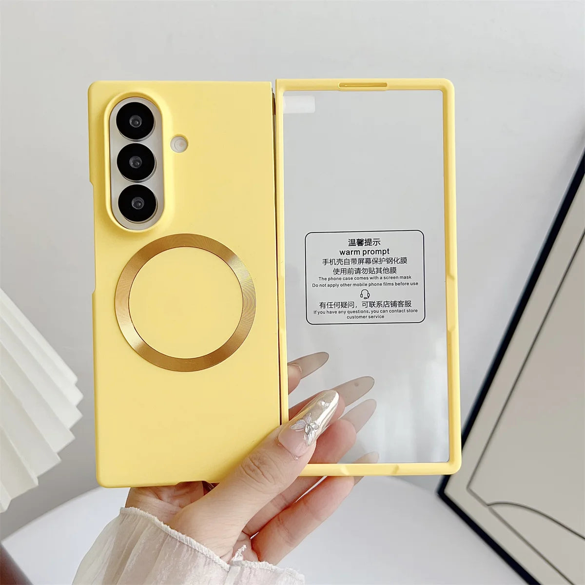 Fashion Candy Color Soft Skin Touch Magnetic Case For Samsung Z Fold 8 Ultra 7 6 5 All-in-One Integrated HD Film Anti-drop Cover