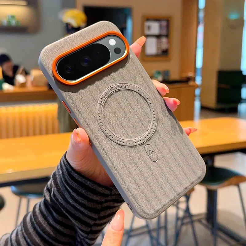For Google Pixle 10 Pro XL, 9 Pro XL Magnetic Case ELVEV Shockproof Hard PC + Soft TPU Lightweight Phone Cover