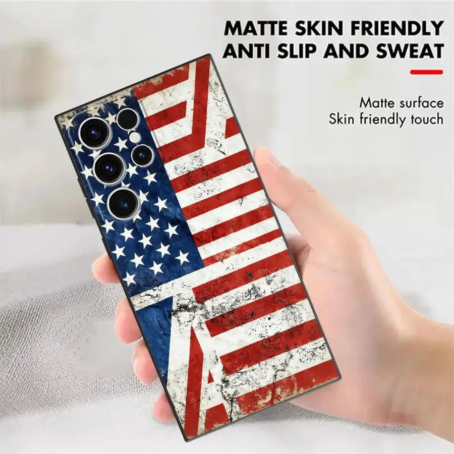 National Flag Pattern Case for Samsung Galaxy S26 S21 FE S20 S10 S9 S23 Note 20 Ultra 8 9 10 S24 Plus S25 Ultra Funda Phone
