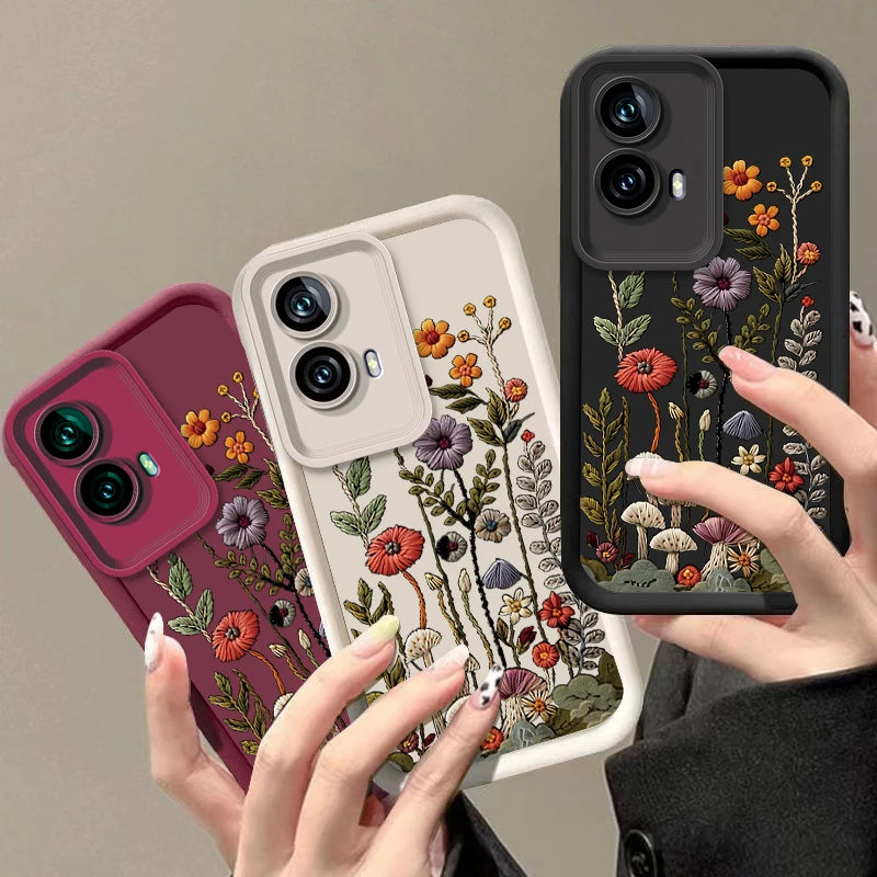For Motorola Mote G84 G53 G35 G86 G56 G85 G15 G05 G54 G34 G24 G04S Case Edge 60 Pro 50 60 Fusion 50Neo Silicone Shockproof Cover