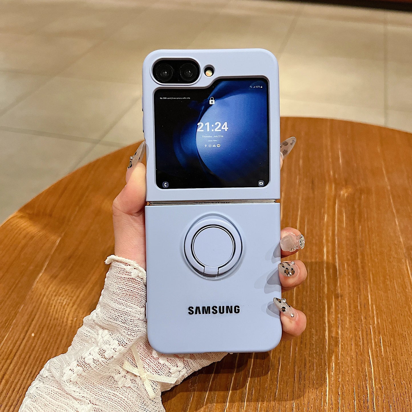 Luxury Official Candy Color Liquid Silicone  Ring Holder Phone Case Samsung Galaxy Z Flip 7 6 5 4 3 Shockproof Protective Cover