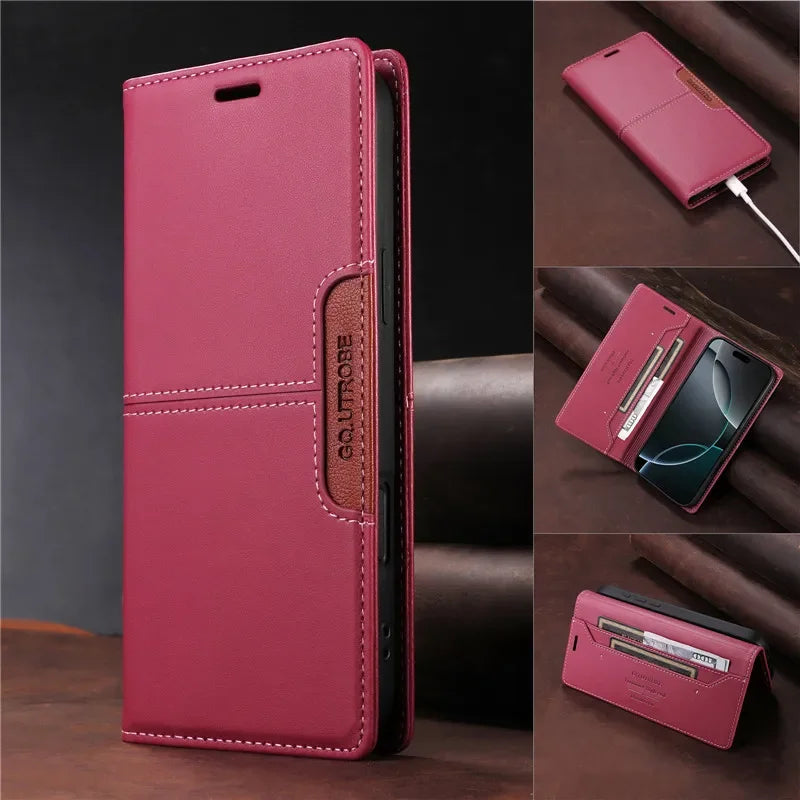 Magnetic Wallet Anti-theft Leather Case For Google Pixel 9a 9 Pro XL 8a 7a Pixel8a Pixel9a 5G Card Holder Phone Book Flip Cover