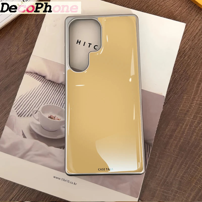 ins Color gradient Epoxy Phone Case Anti-drop  FOR Samsung Galaxy 23/24/25/26 PLus FE ULTRA EDGE