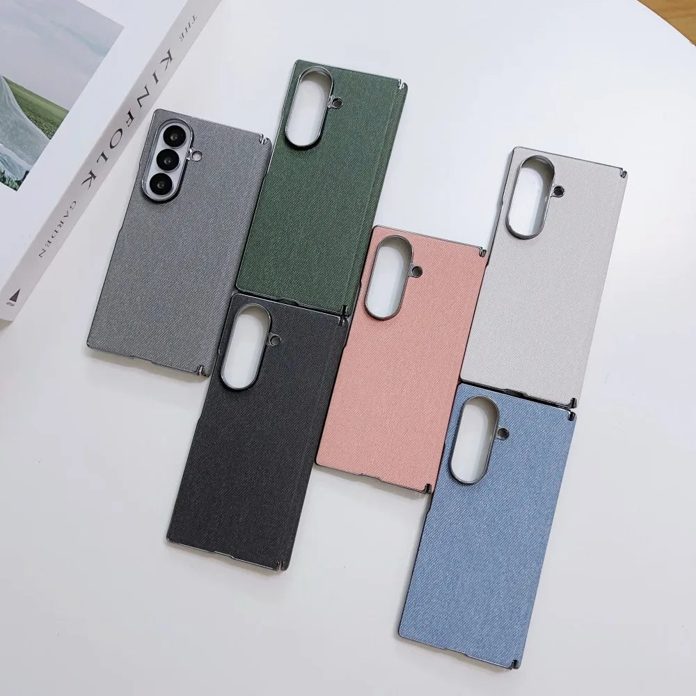 For Samsung Galaxy Z Fold 7 Case Luxury PU Leather Skin Magnetic Wireless Charging Protect Back Cover Case For Z Fold 7 6 Shell