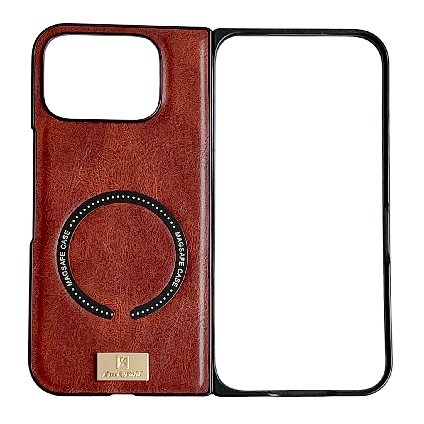 Luxury Leather Folding Case For Google Pixel 10 Pro Fold Case For Magsafe Magnetic Charge Matte Shockproof Protection Cover