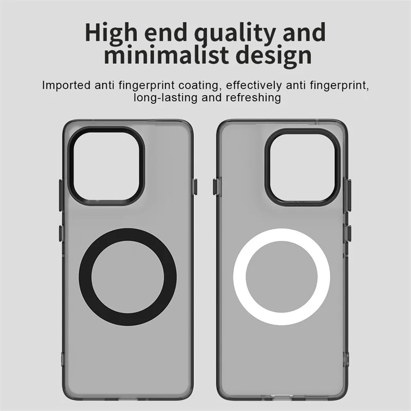 Magnetic Wireless Charging Case For Motorola Edge 60 Pro Moto Edge 60 Neo Fusion Cover Candy Colors Transparent Shell Fundas