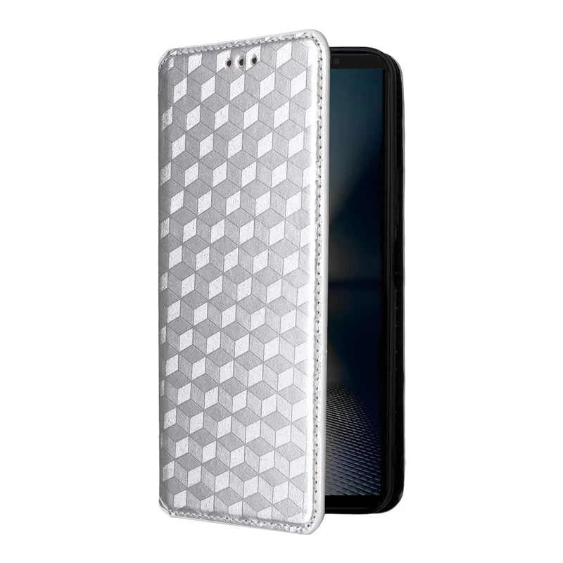 For Google Pixel 10 10 Pro stereoscopic lines flip wallet skin PU case purse For Google Pixel 10 Pro 3D Magnetic Phone Cover