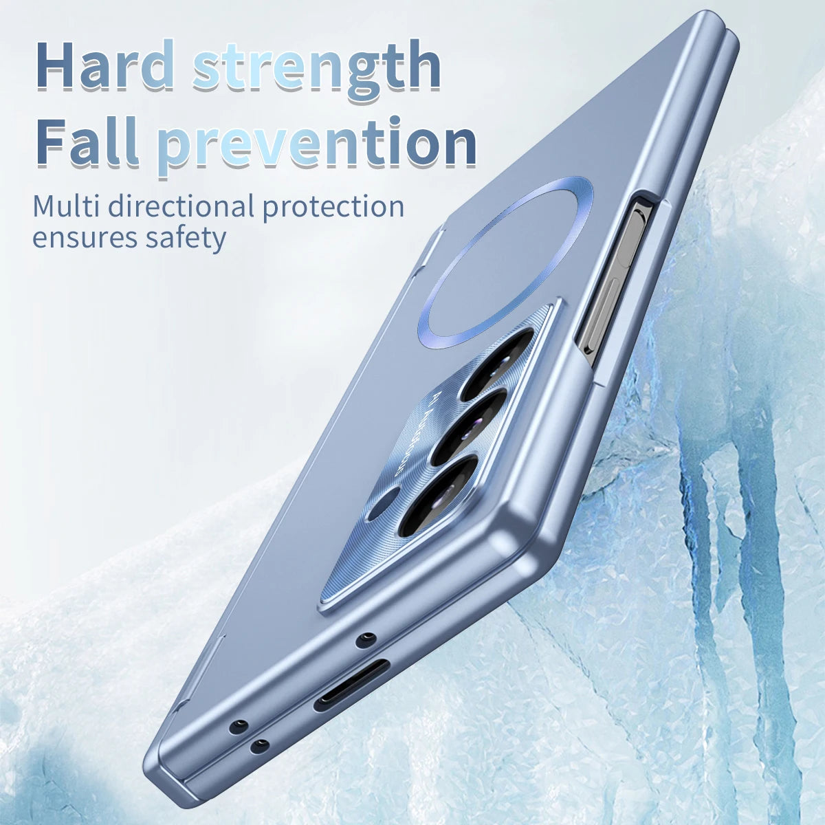 For Samsung Galaxy Z Fold 7 Case Hard plating Hinge Magnetic wireless charging Protective Back Cover Case For Z Fold7 6 Shell