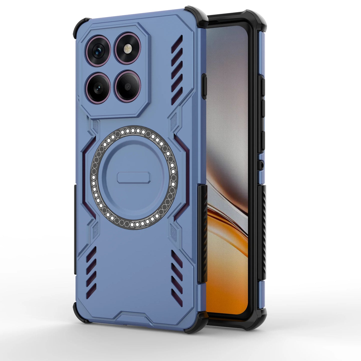 Luxury Magnetic Hard Plastic PC Phone Case For Motorola G86 G15 G75 G05 G34 Edge 60 Pro 50 Fusion Anti-Shock Armor Hard Cover